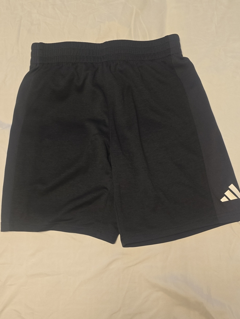 adidas Kids Black Athletic Shorts with Side Logo